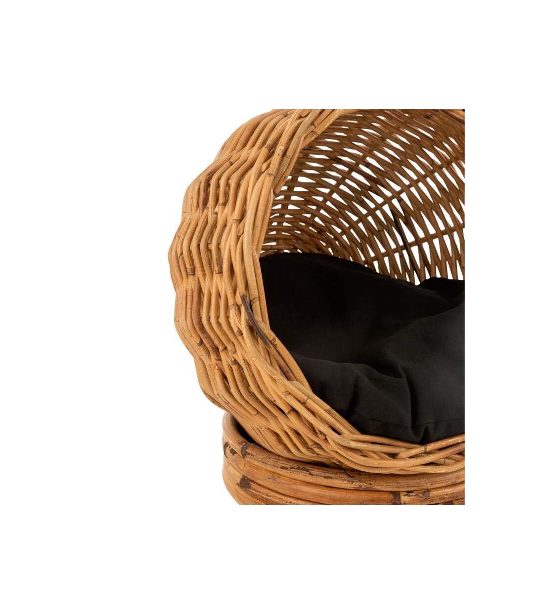Paris Prix - Panier Pour Chat En Rotin cats 45cm Jaune Miel