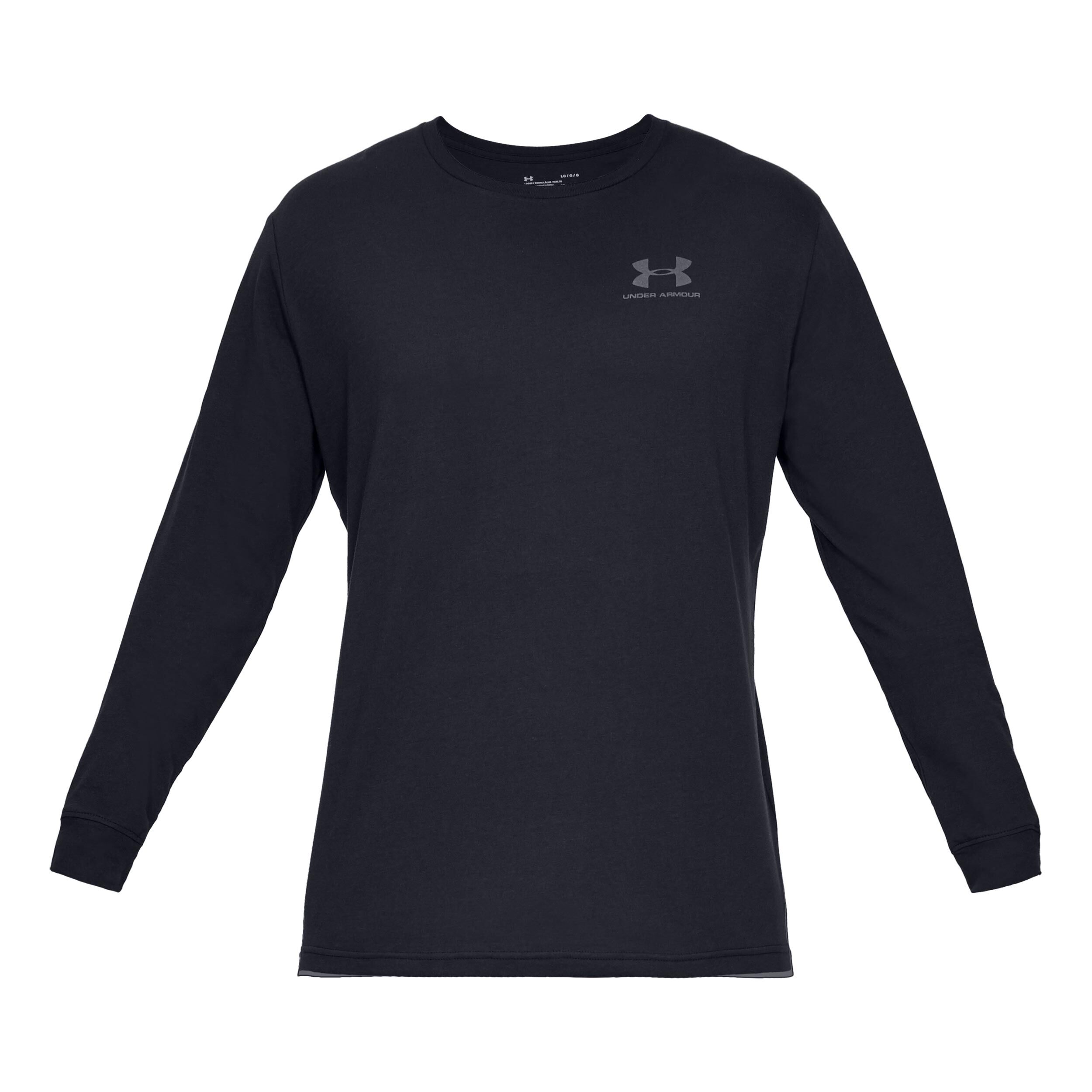 Under Armour Sportstyle Left Chest Haut Manches Longues Hommes - Noir