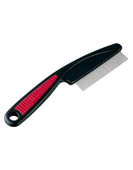 Ferplast Vachtkam Fijn - Hondenvachtkam - 15x1x4 cm Rood Zwart