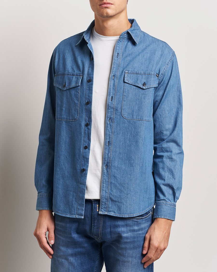Replay Denim Shirt Medium Blue