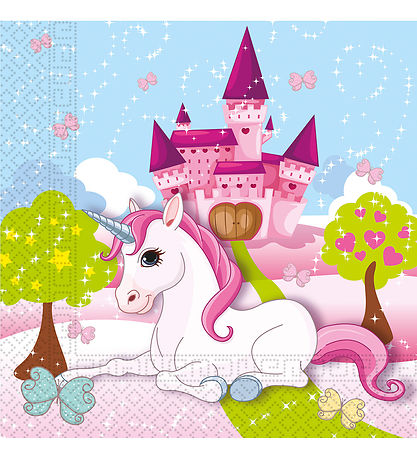 Decorata Party Servietten - 20er-Pack - 33x33 cm - Unicorn