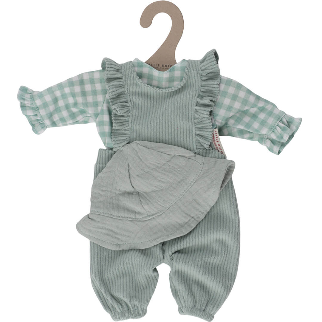 Little dutch poppenkledingset green check
