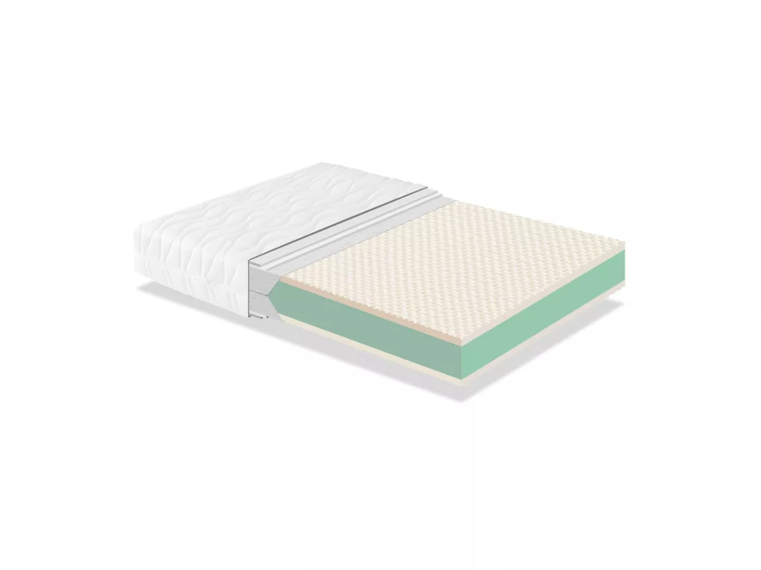 Matelas a memoire de forme 90X190 NORMA FIRM Epaisseur 24 CM, Dehoussable et Mousse Ferme de haute densite