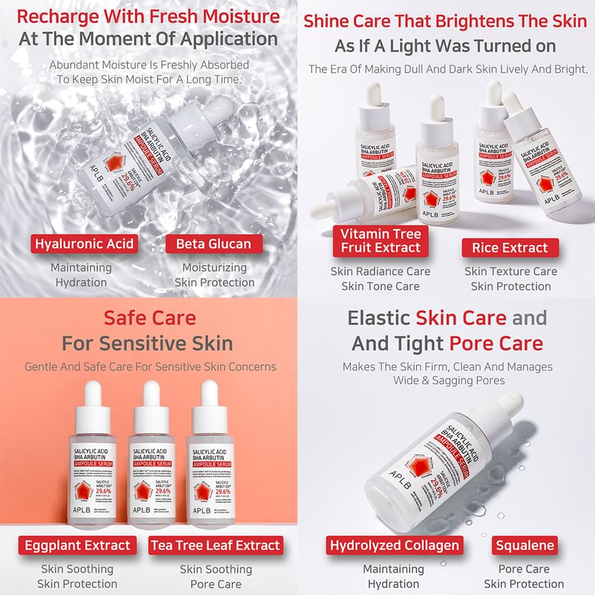 APLB - Salicylzuur BHA Arbutine ampulserumset