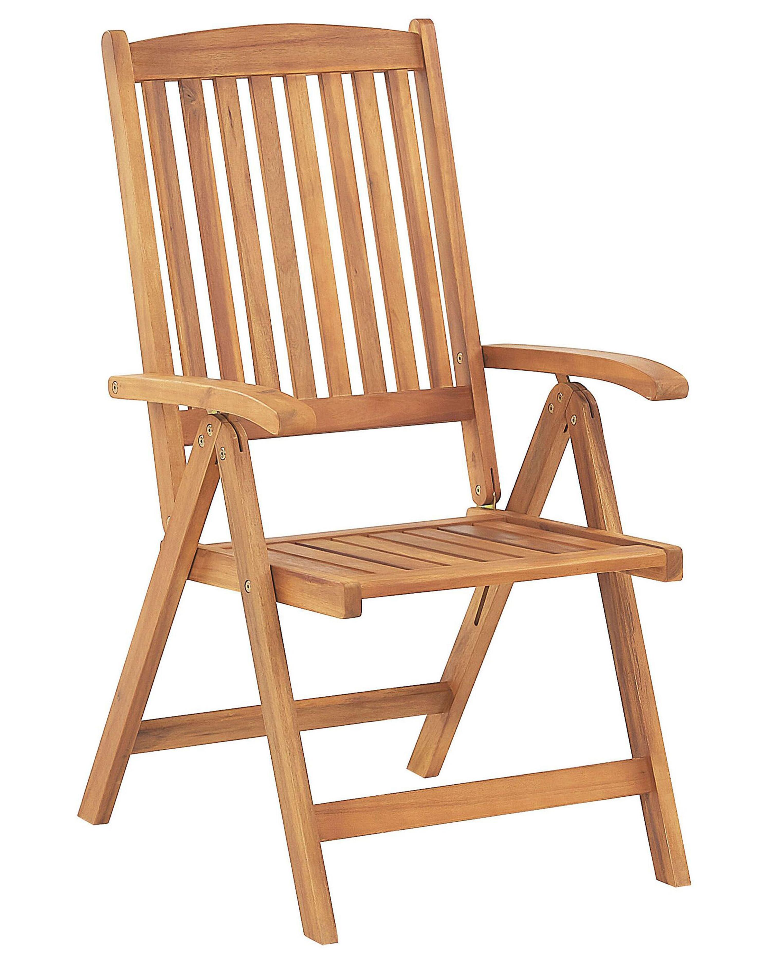 Set van 2 stoelen met zitkussen JAVA Acaciahout Donkerrood