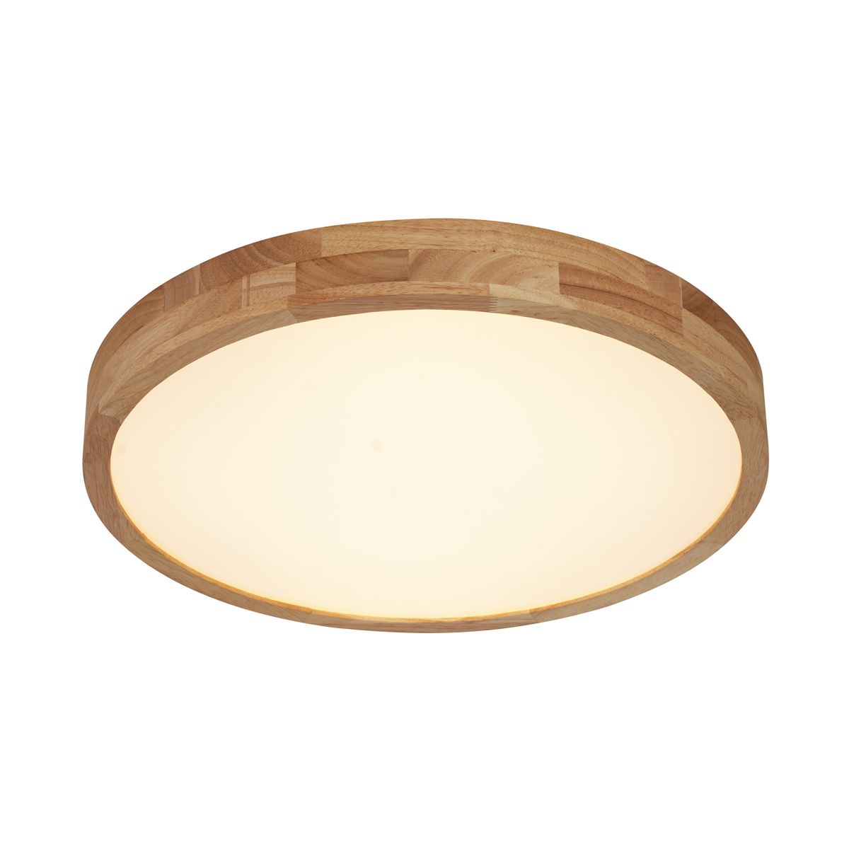 Scandinavische plafondlamp hout 50cm incl. LED dimbaar - Pecker