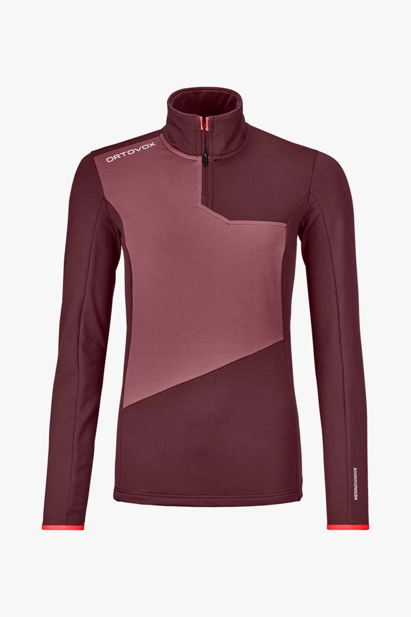 Ortovox Fleece Light Zip Neck Damen Midlayer