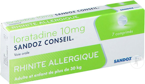 Sandoz Loratadine Conseil 10mg Comprimés 7
