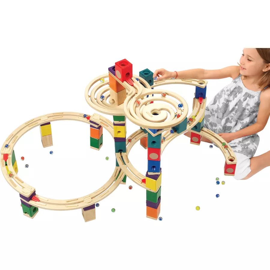 Hape Quadrilla Kugelbahnen The Cyclone 202 Teile