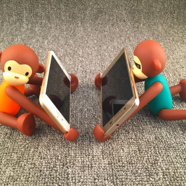 Universal mobiltelefonstativ Cute Animal Monkey Justerbar telefonholder