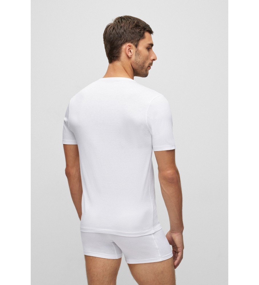 Conjunto de 3 camisetas brancas clássicas para recém-nascidos da BOSS