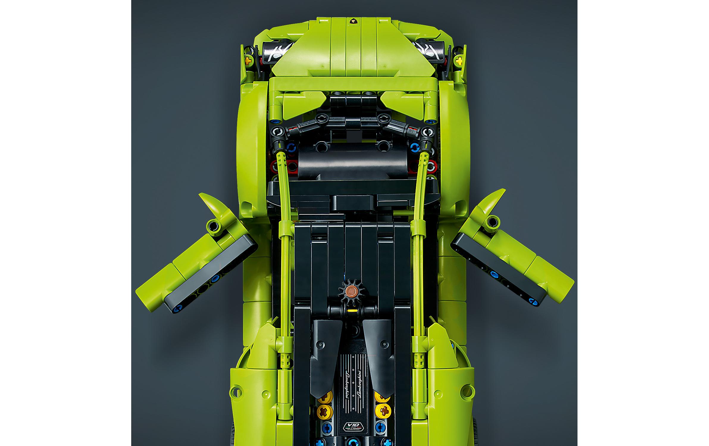 Technic Lamborghini Huracán Tecnica 42161Eine detailgetreue Nachbildung des echten Flitzers
