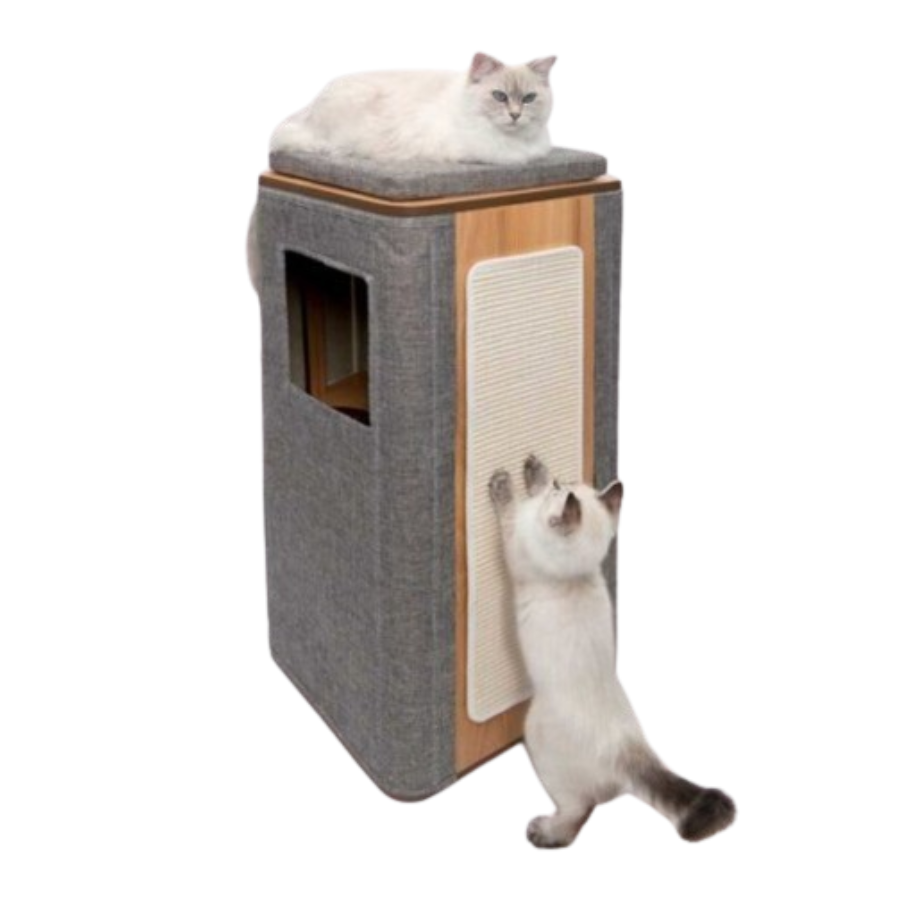 Arranhador Catit Tower Cube, cinza