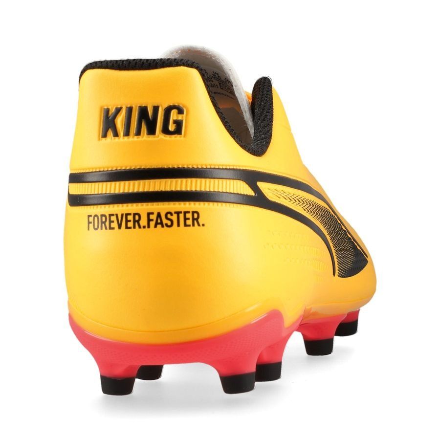 PUMA King Match FG/AG Forever Faster - Sun Stream/Noir/Crépuscule