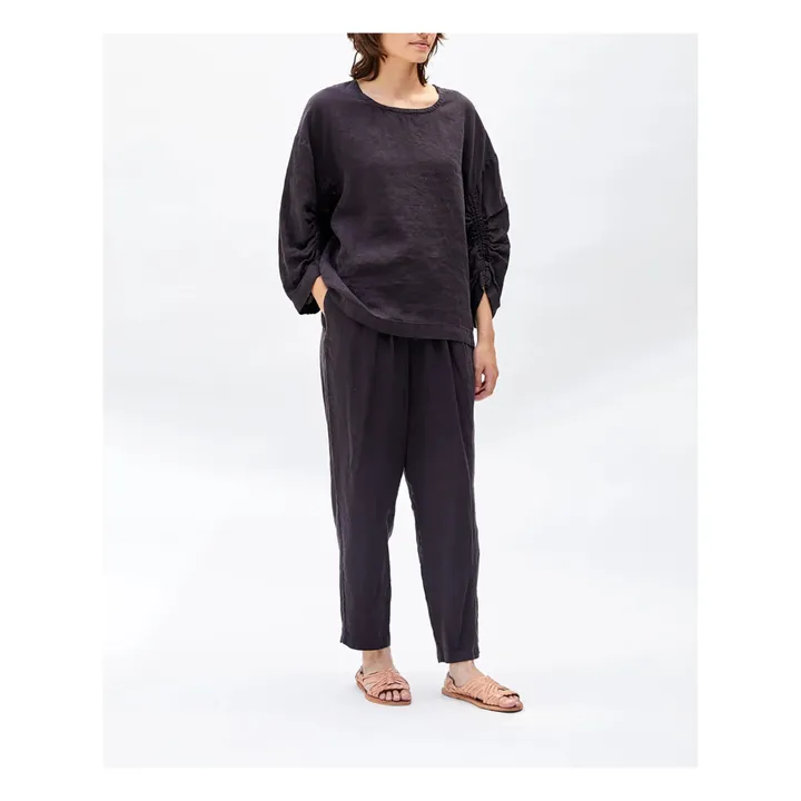 Black Crane Top Xiao Lin | Noir