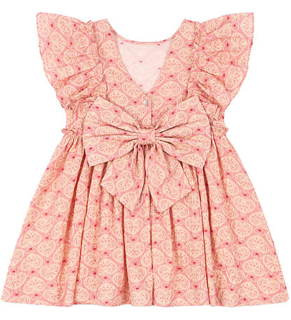 Konges Sløjd Kleid - Ava Bow - Spitzen Pink