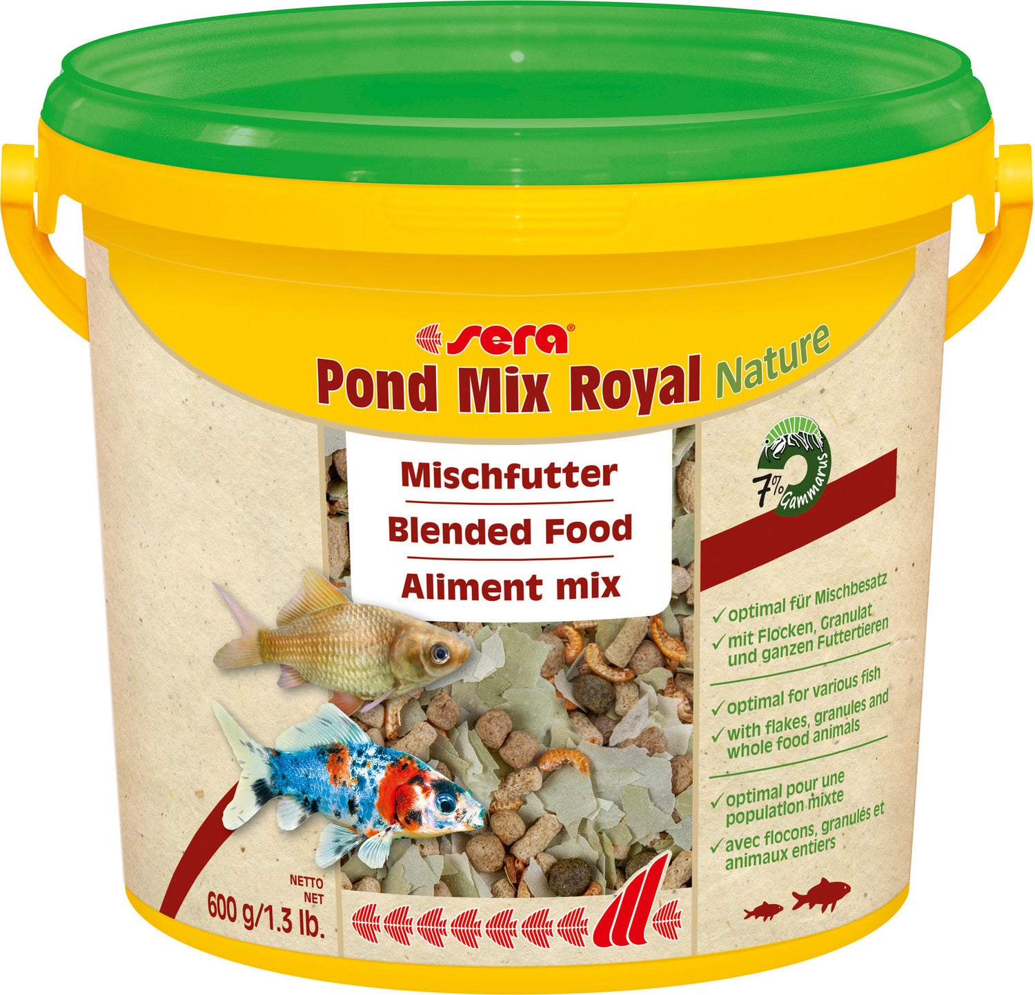 Sera visvoer Pond Mix Royal Nature 3800 ml
