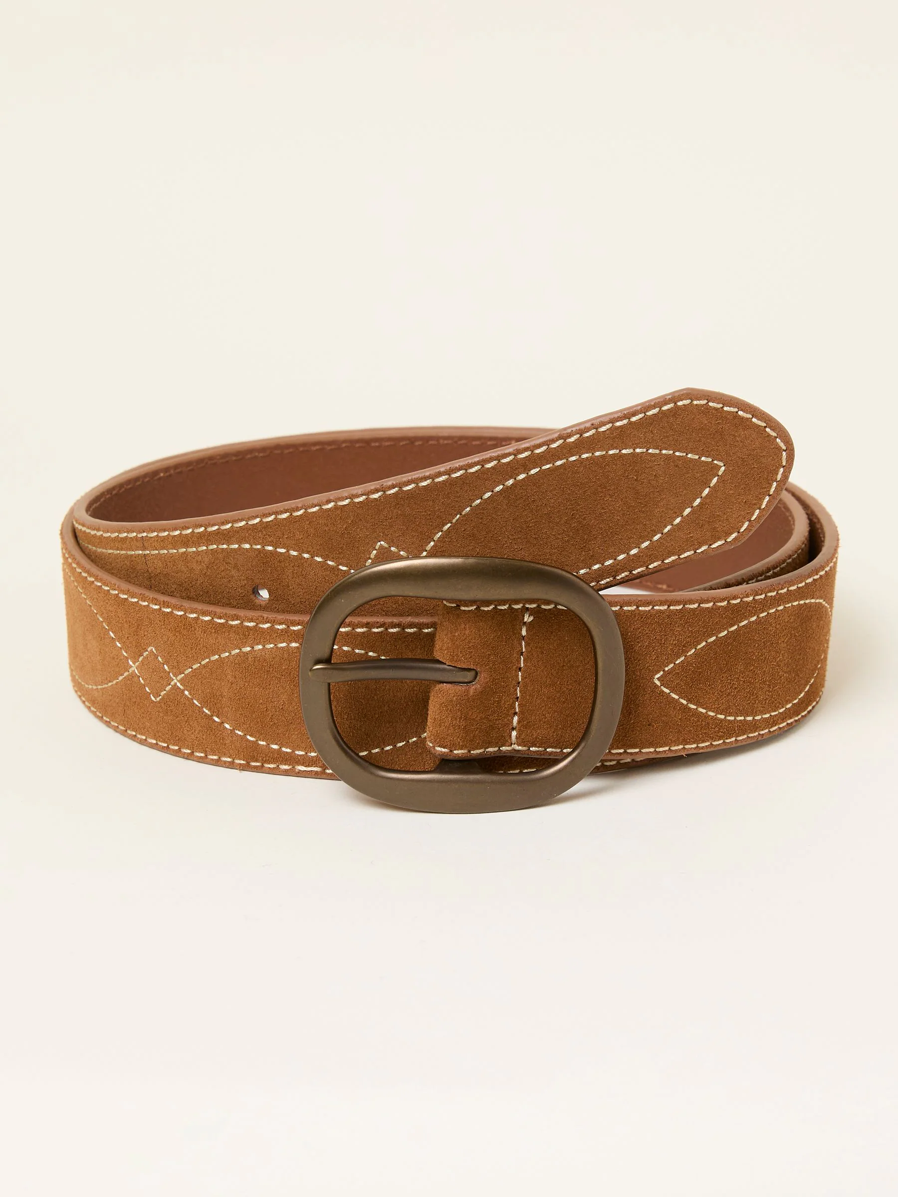 FatFace Suede Embroidered Belt