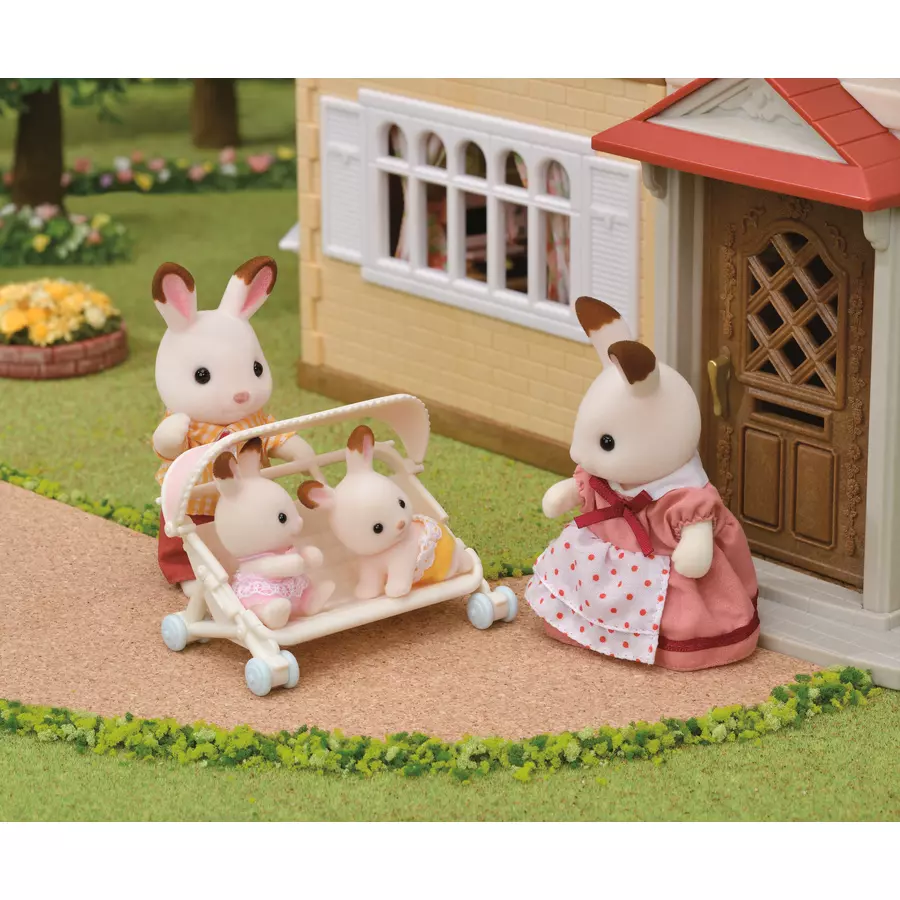 Sylvanian Families® Spielfiguren Drillings-Kinderwagen
