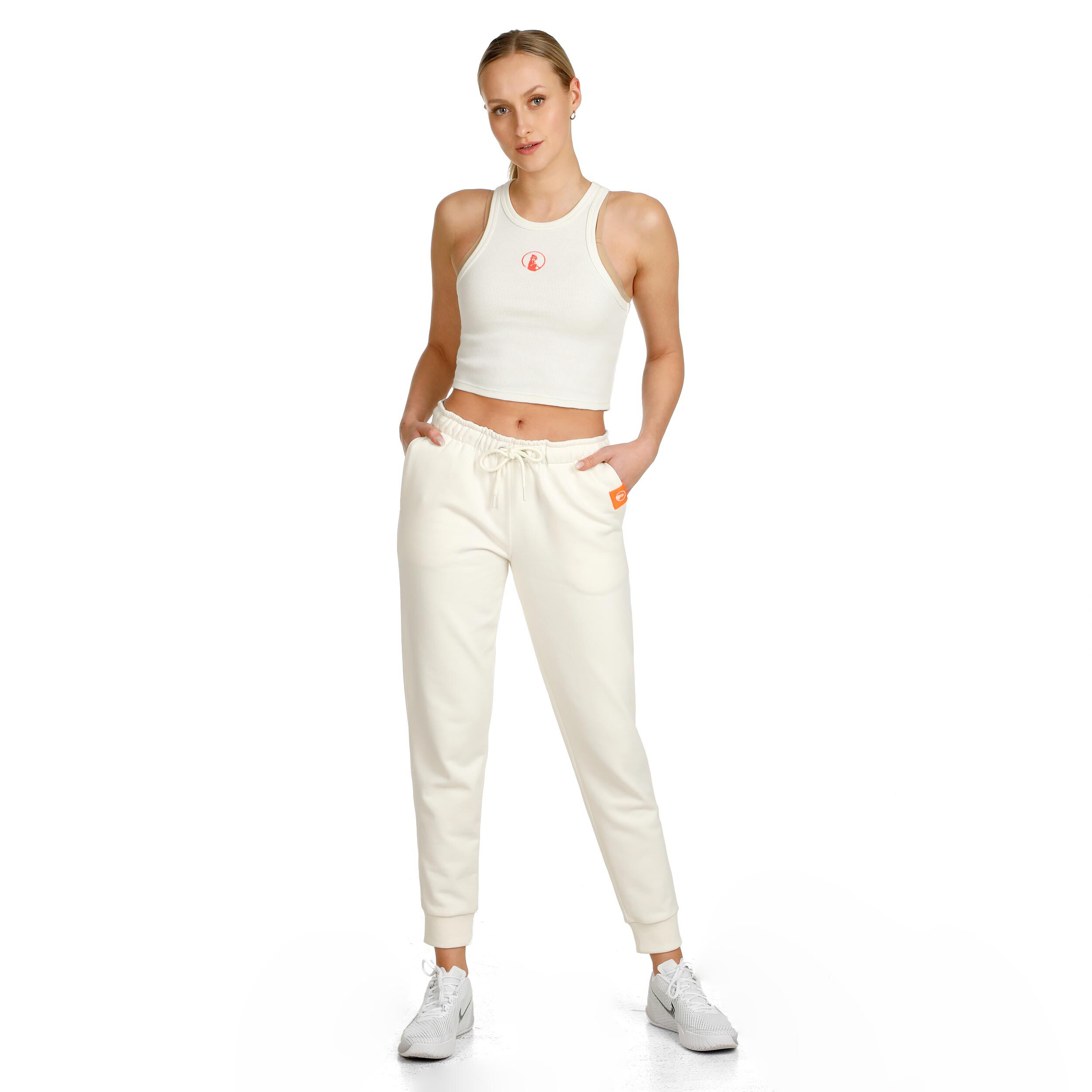 Quiet Please Crossroad Ribbed Débardeur Tank Top Femmes - Blanc