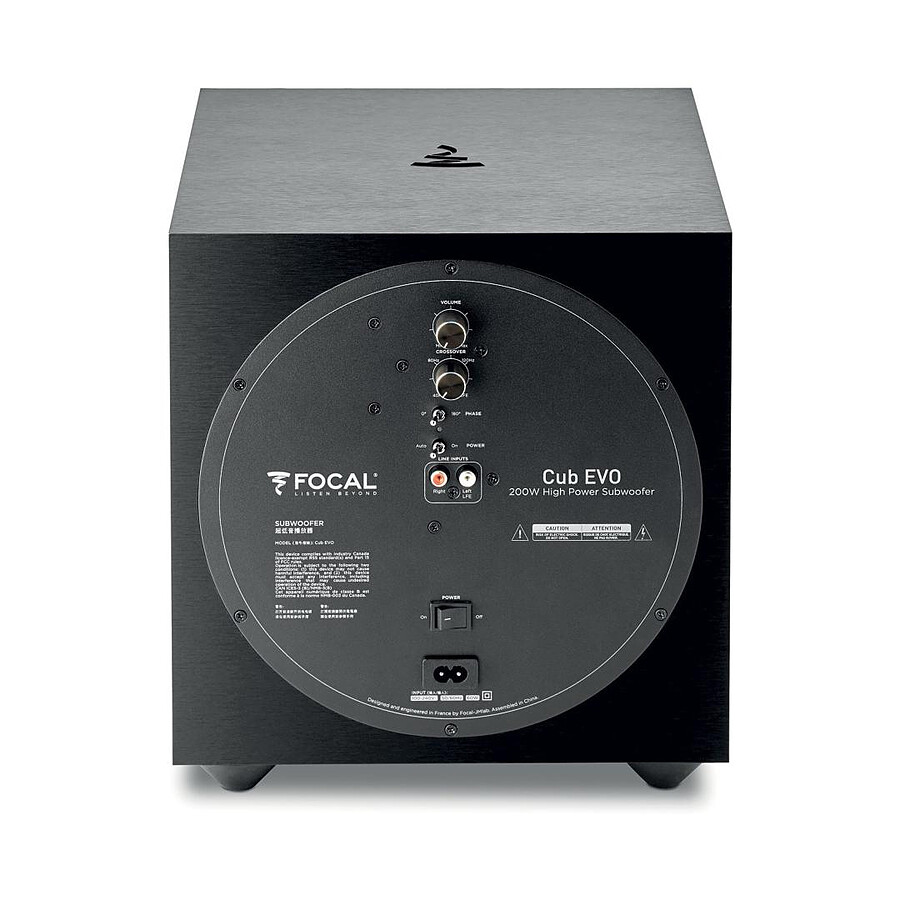 Focal Subwoofer Cub Evo - Noir