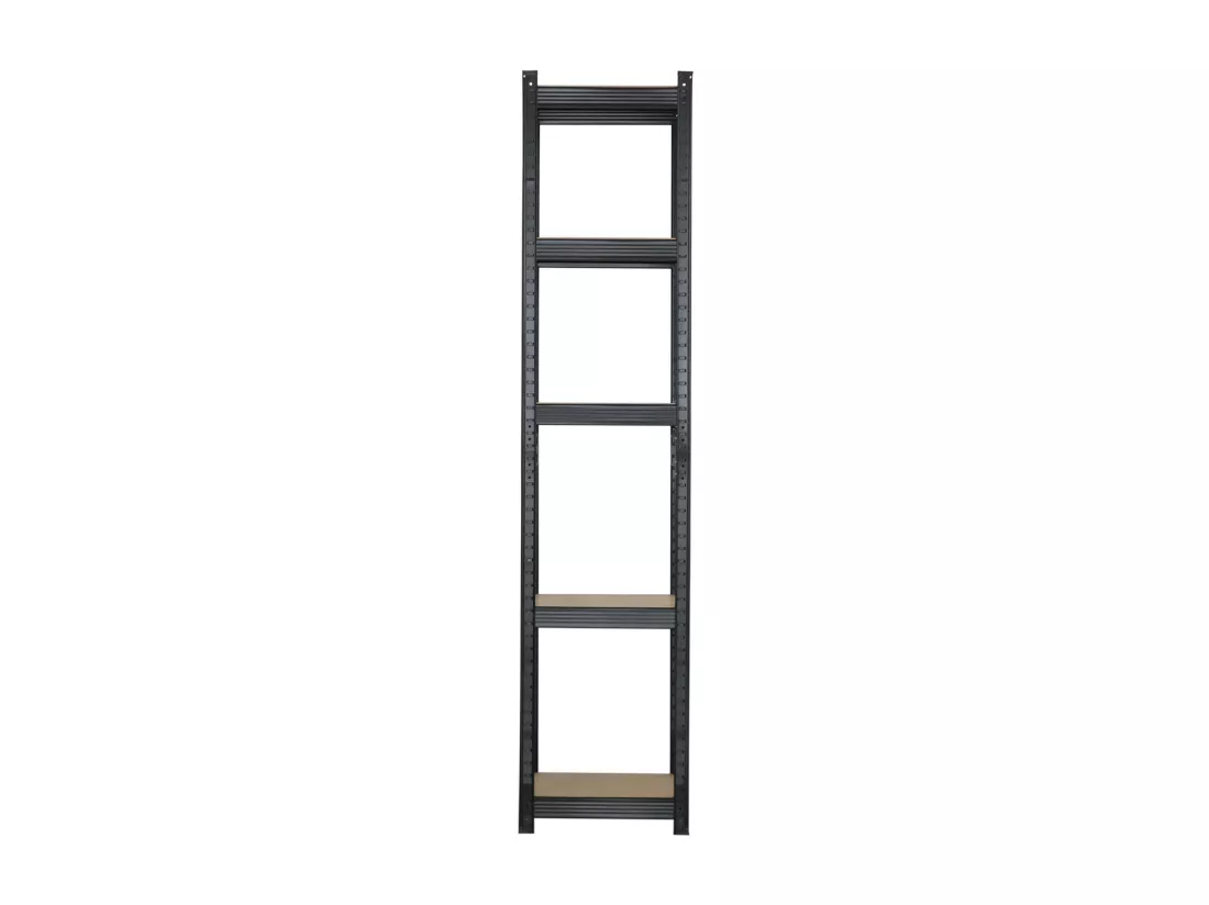 Etagère Modulable avec 5 Etagères Ajustables 180x40x40cm 175 Kg Noir Thinia Home
