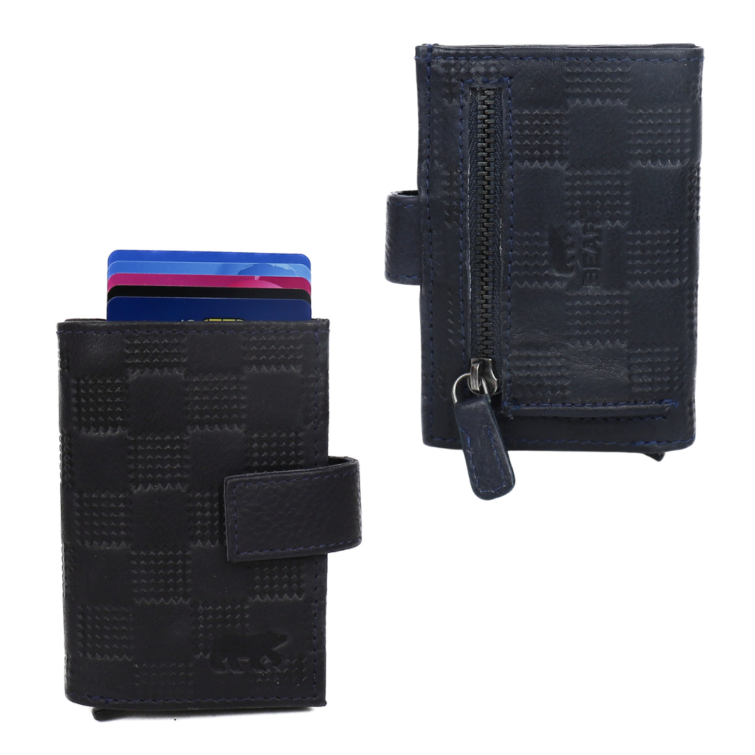 Pasjeshouder 'Elsie' block/navy Block Navy