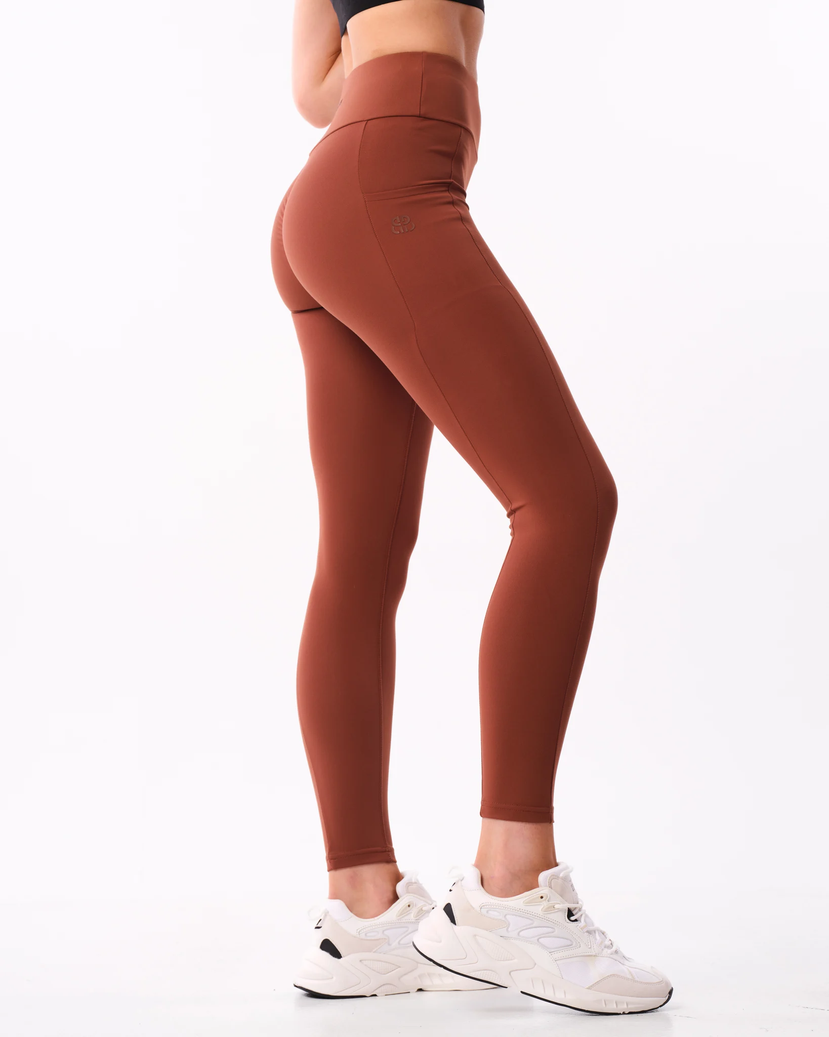 Bumpro Lively Scrunch Pocket Tights Brown Chocolate