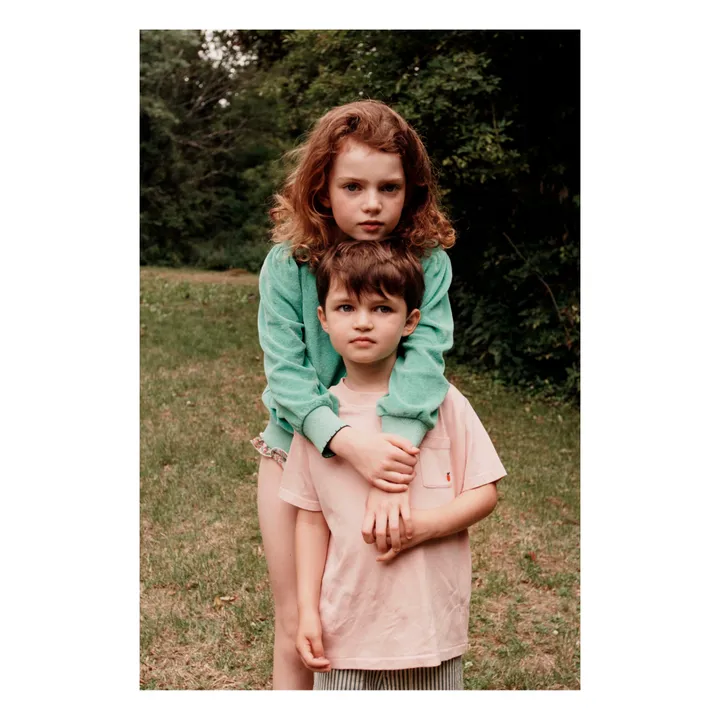 Emile et Ida Sweat Eponge Poches | Vert