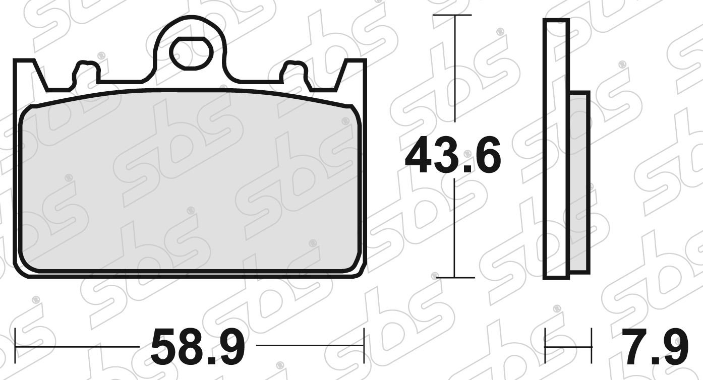 SBS - Plaquettes de frein 666 HF