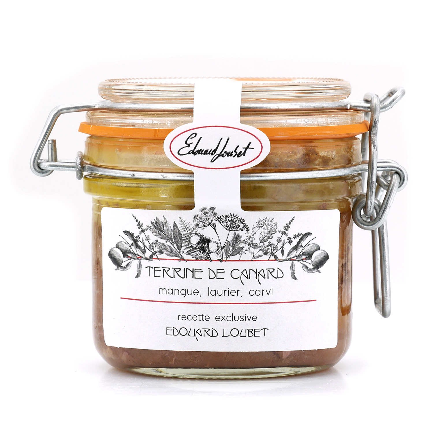 Terrine de canard à la mangue, laurier et carvi - Recette exclusive d'Edouard Loubet