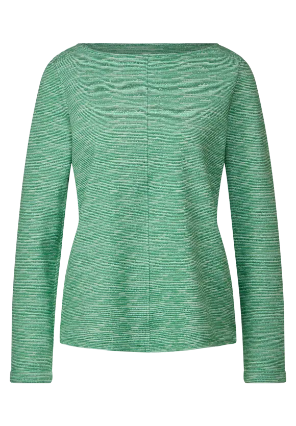 Struktur Langarmshirt - fresh spring green