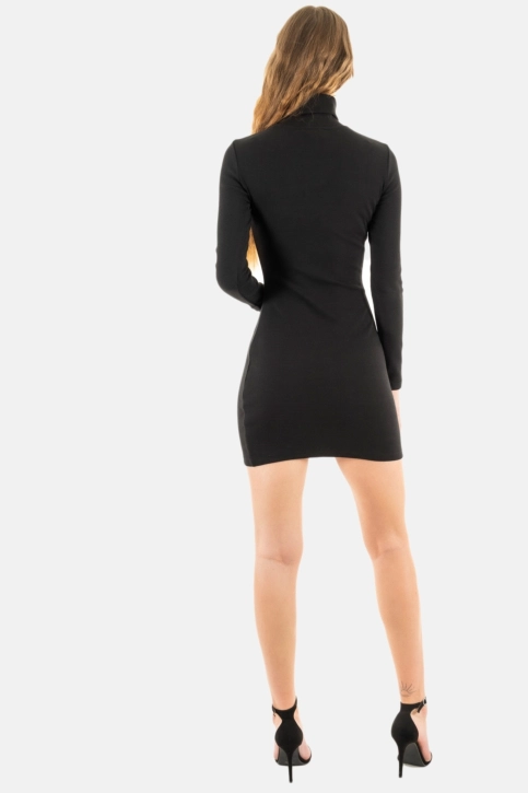 robe tommy jeans turtleneck ess bds black