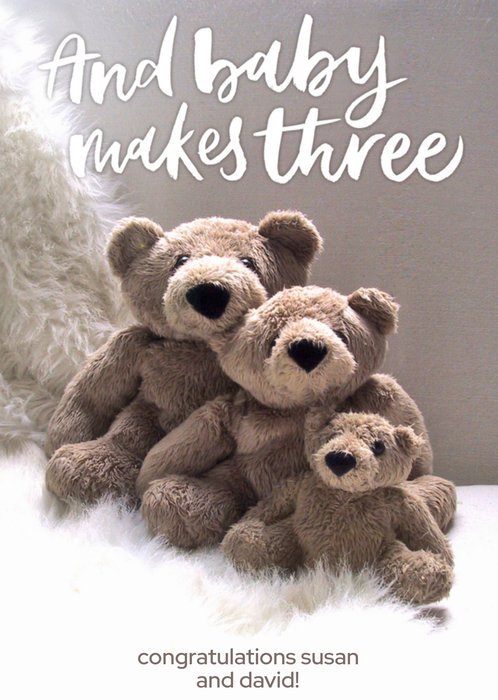 Greetz | Geboortekaart | baby makes three