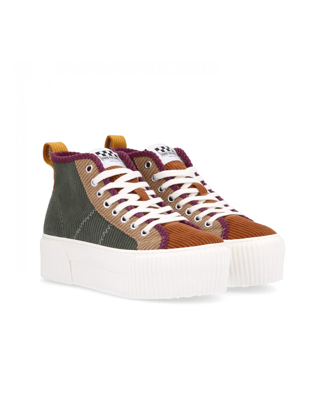 no name Baskets de ville femme iron mid kaki