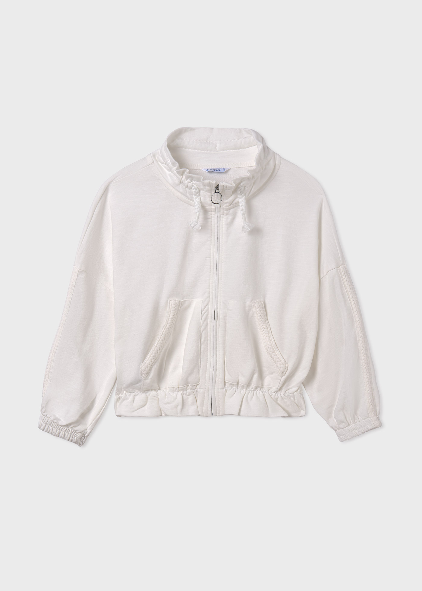 Moletom com zíper Better Cotton para meninas