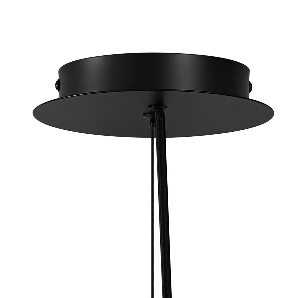 Design hanglamp zwart met smoke glas rond 6-lichts - Mochan