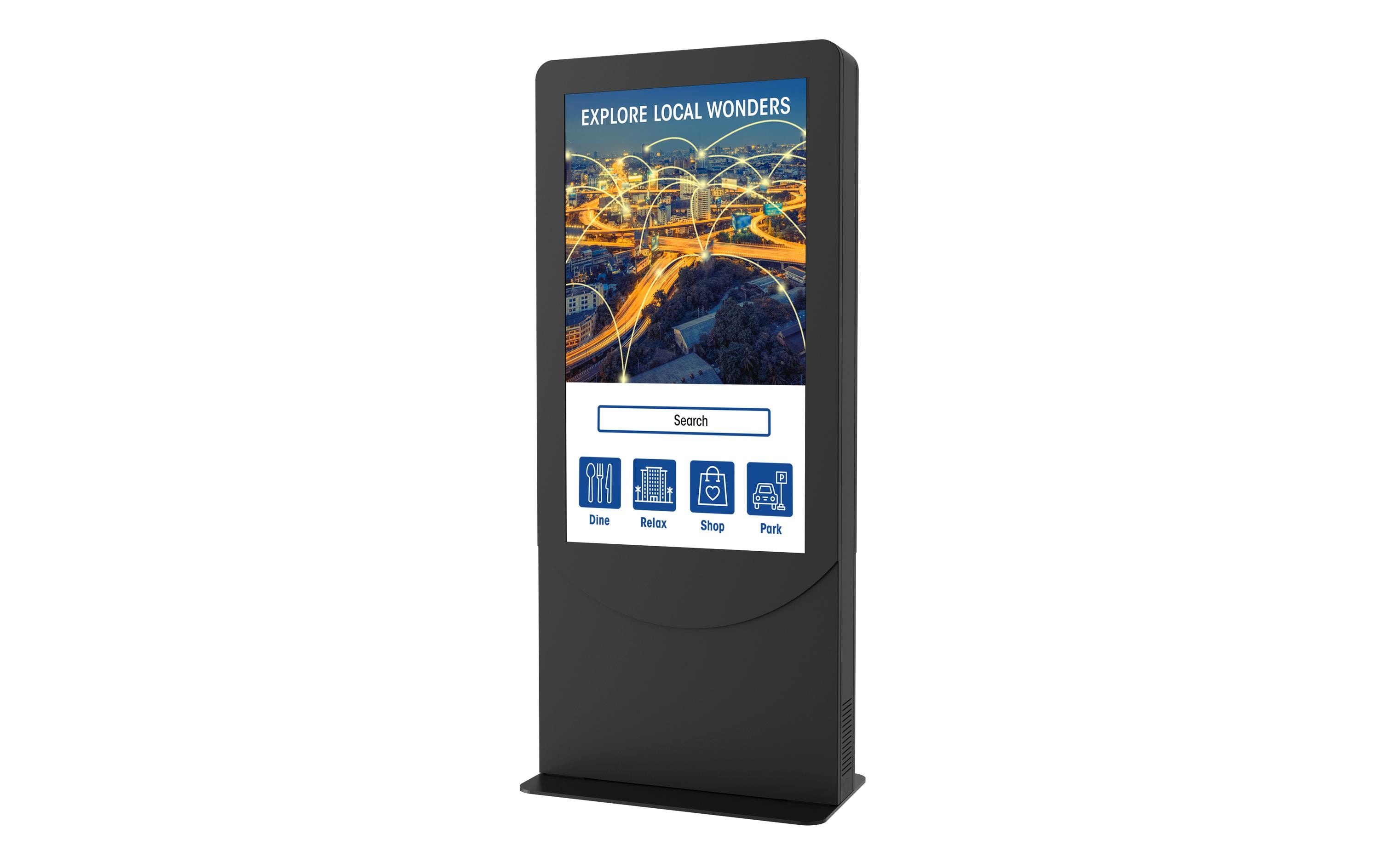 Kioskrahmen KIPC2555B-3-EUK Schwarz, für 55