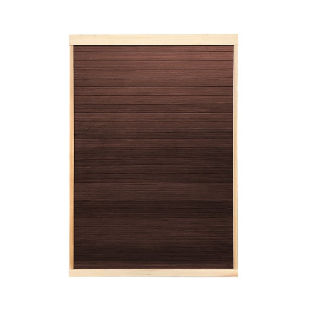 Home Deluxe – Infraroodcabine – MORENO - M – 135 x 105 x 190 cm – voor 2 personen, 5 volspectrumstralers – Hout: Hemlockspar | Infraroodsauna, sauna, warmtecabine, infrarood