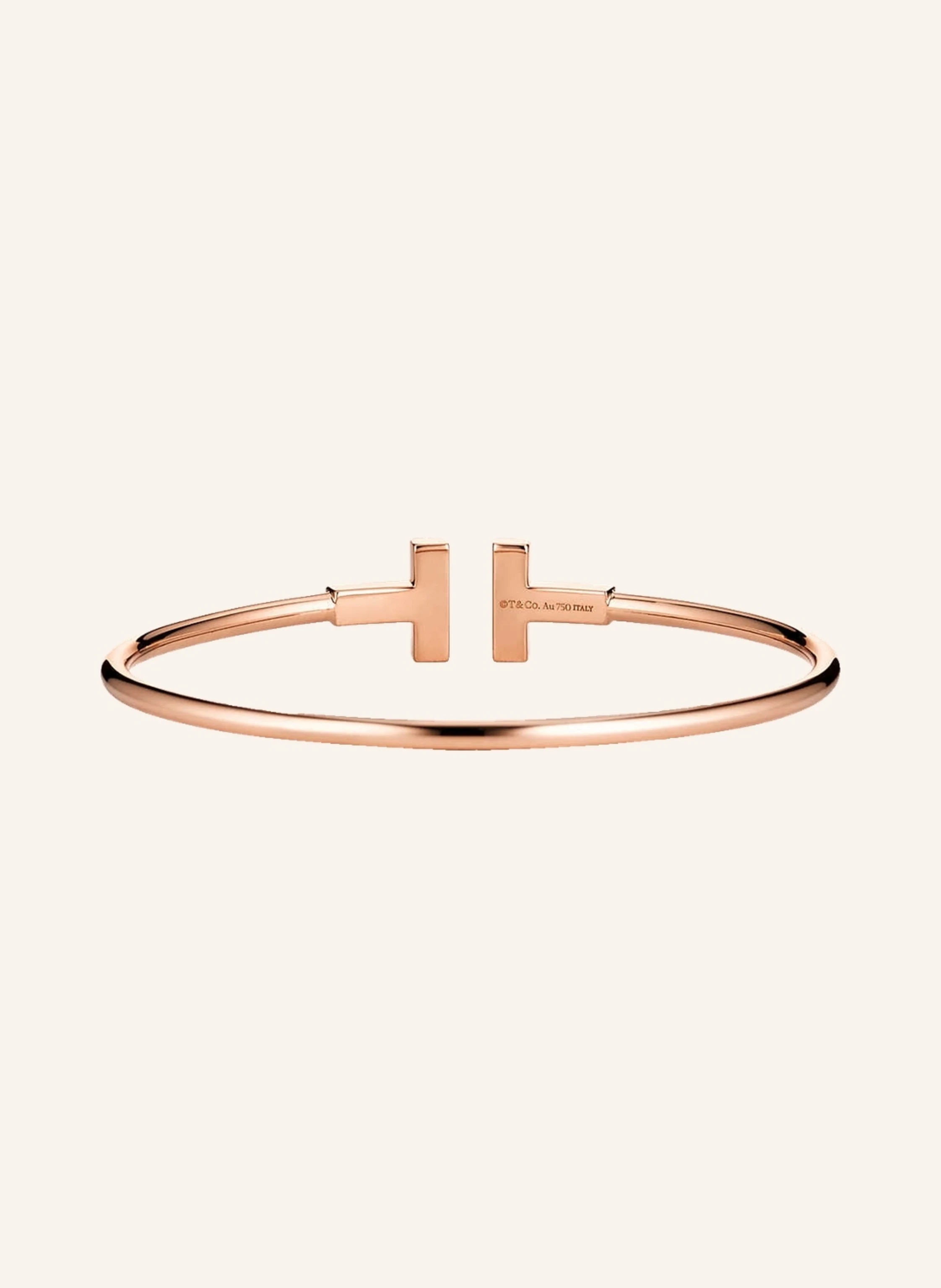 TIFFANY & Co. Tiffany T Wire ARMREIF aus 18 Karat Roségold mit Diamanten