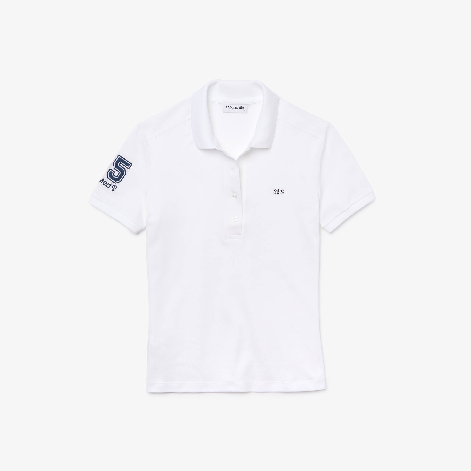 Damen LACOSTE x Club Med Poloshirt aus Baumwolle Kurze Ärmel - Weiss - Lacoste - Damen