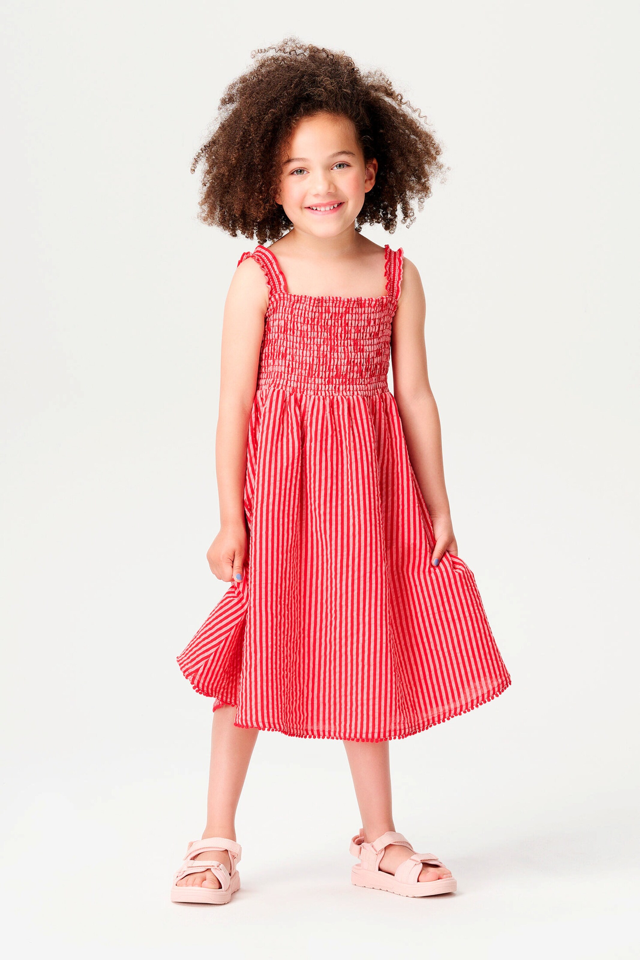 NOPPIES KIDS Kleid Nicolet Stripe pattern Pink
