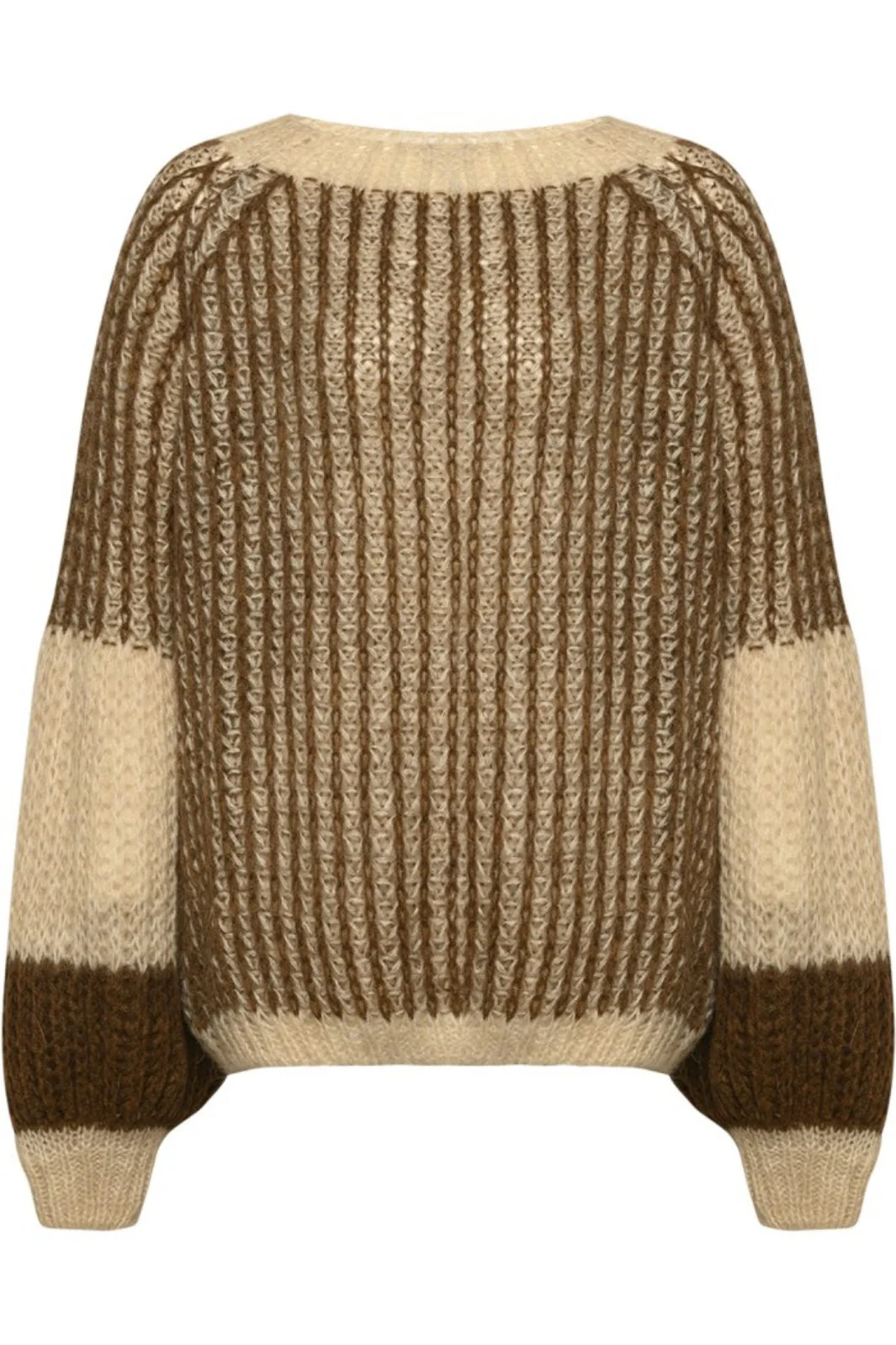 Noella Liana Knit Sweater beige brown