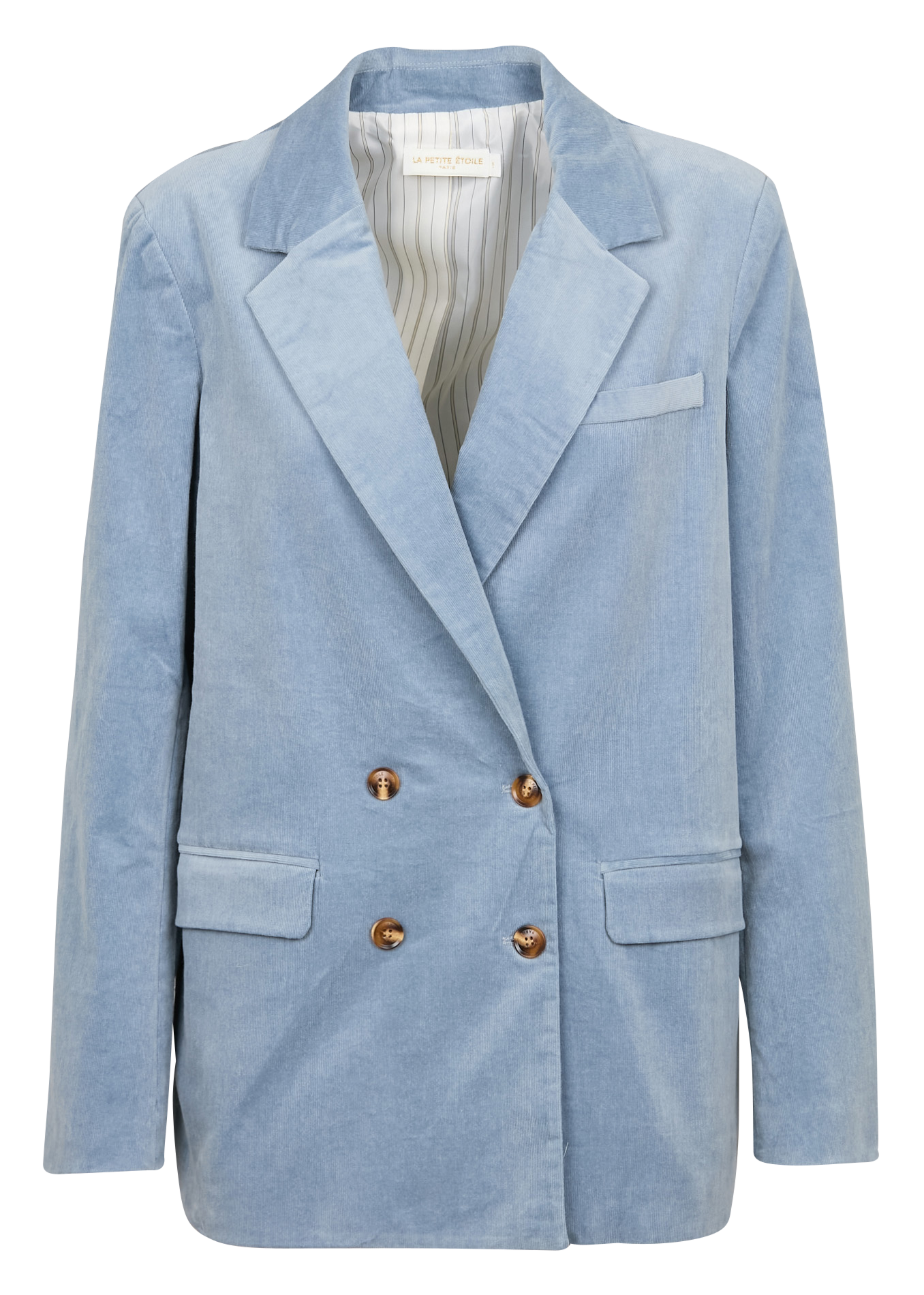VICTOIRE - Veste tailleur ample en coton mélangé | Bleu