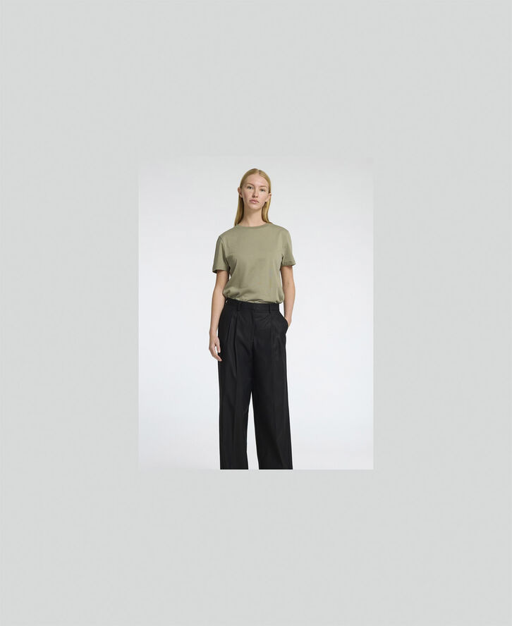 Selected Femme SLFMYESSENTIAL SS O-NECK TEE NOOS Vetiver
