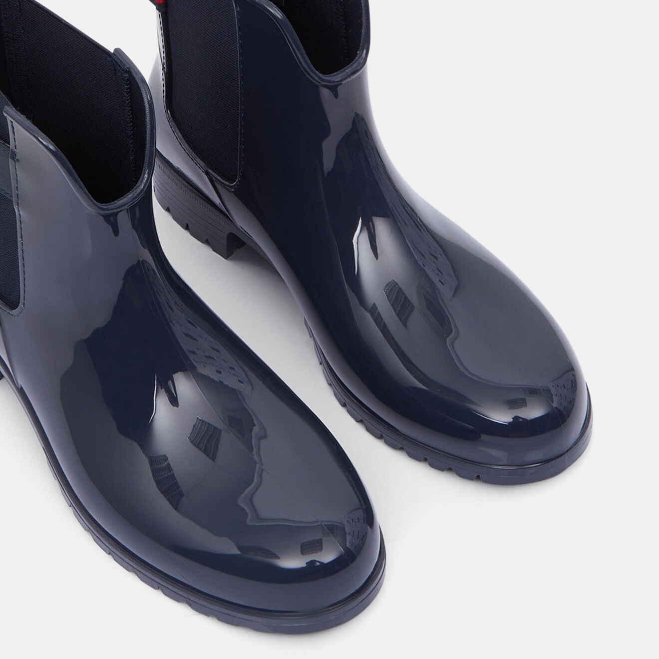 Tommy Hilfiger Chelsea boots de pluie en Caoutchouc Hardware bleu marine