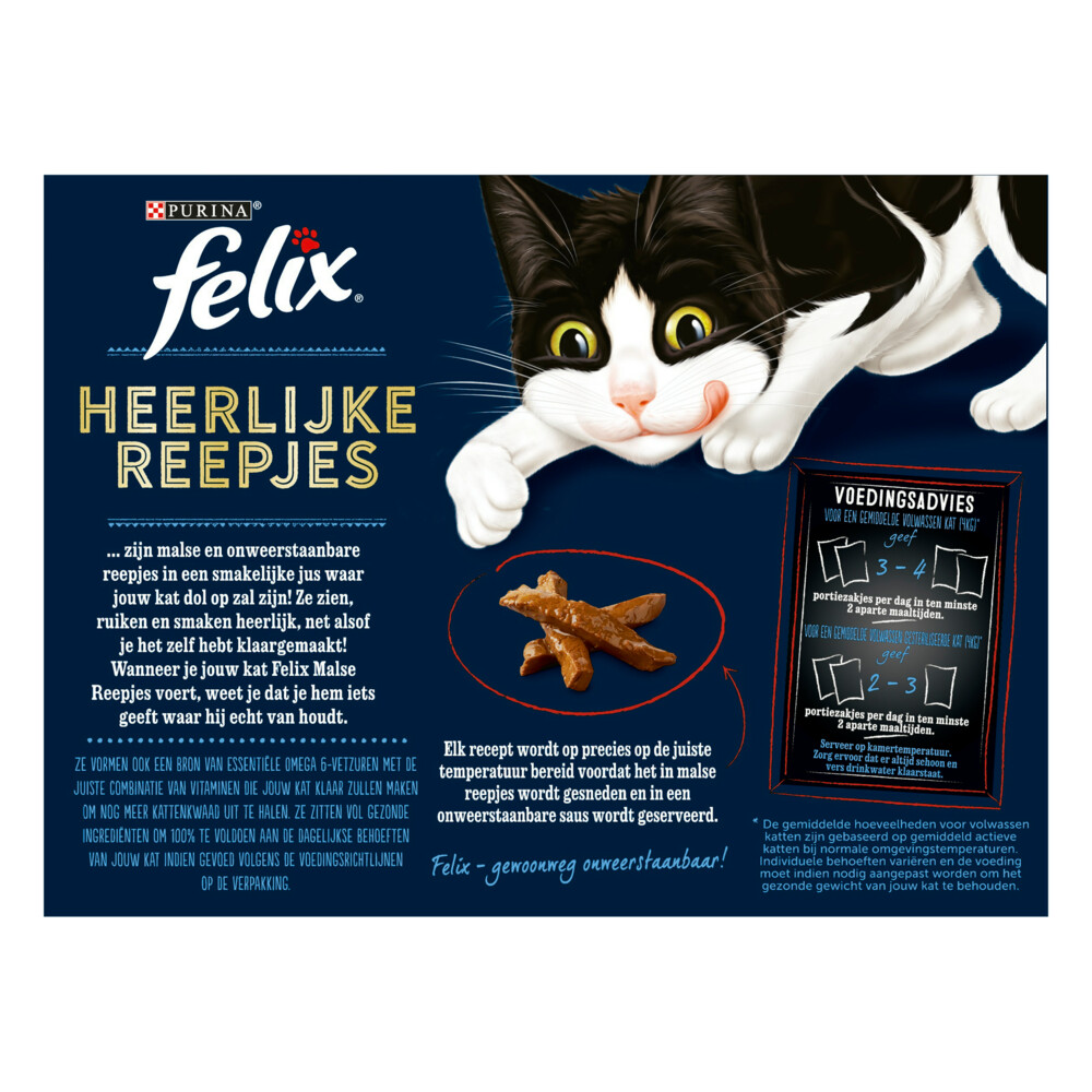 Felix Heerlijke Reepjes Selectie Farm12 x 80 gr