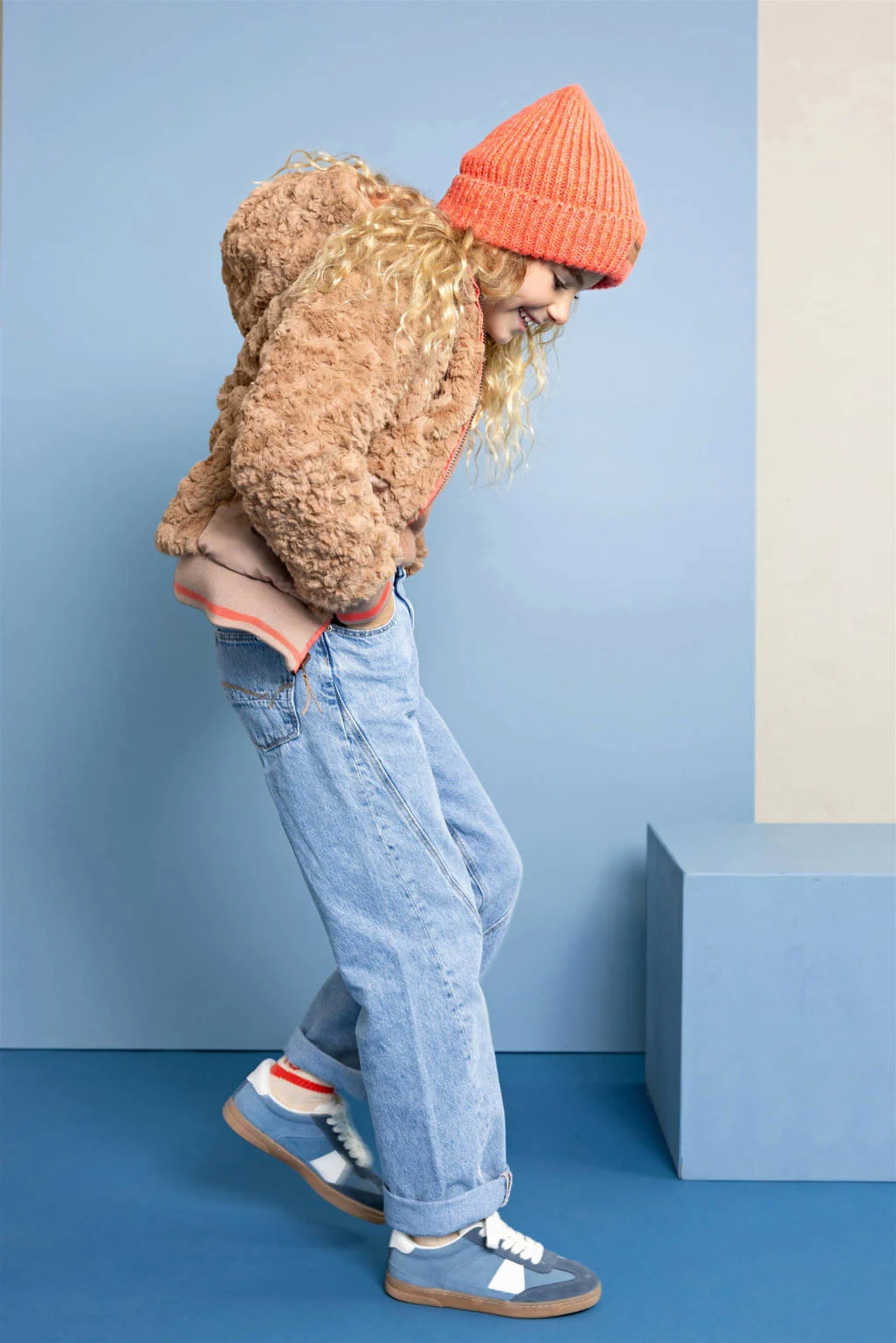 NONO reversible jas oranje