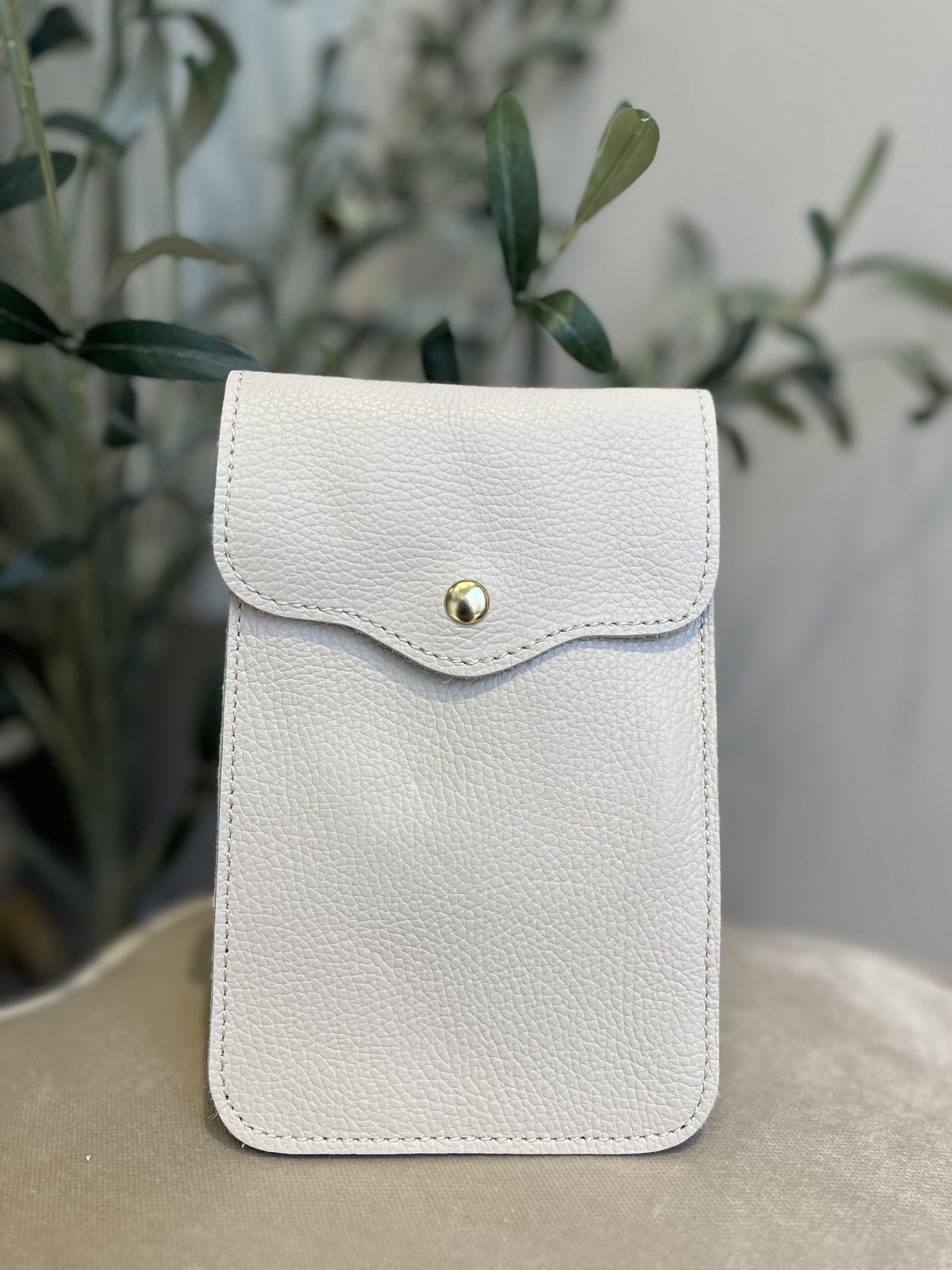 Nora Phone Bag Big - Ecru