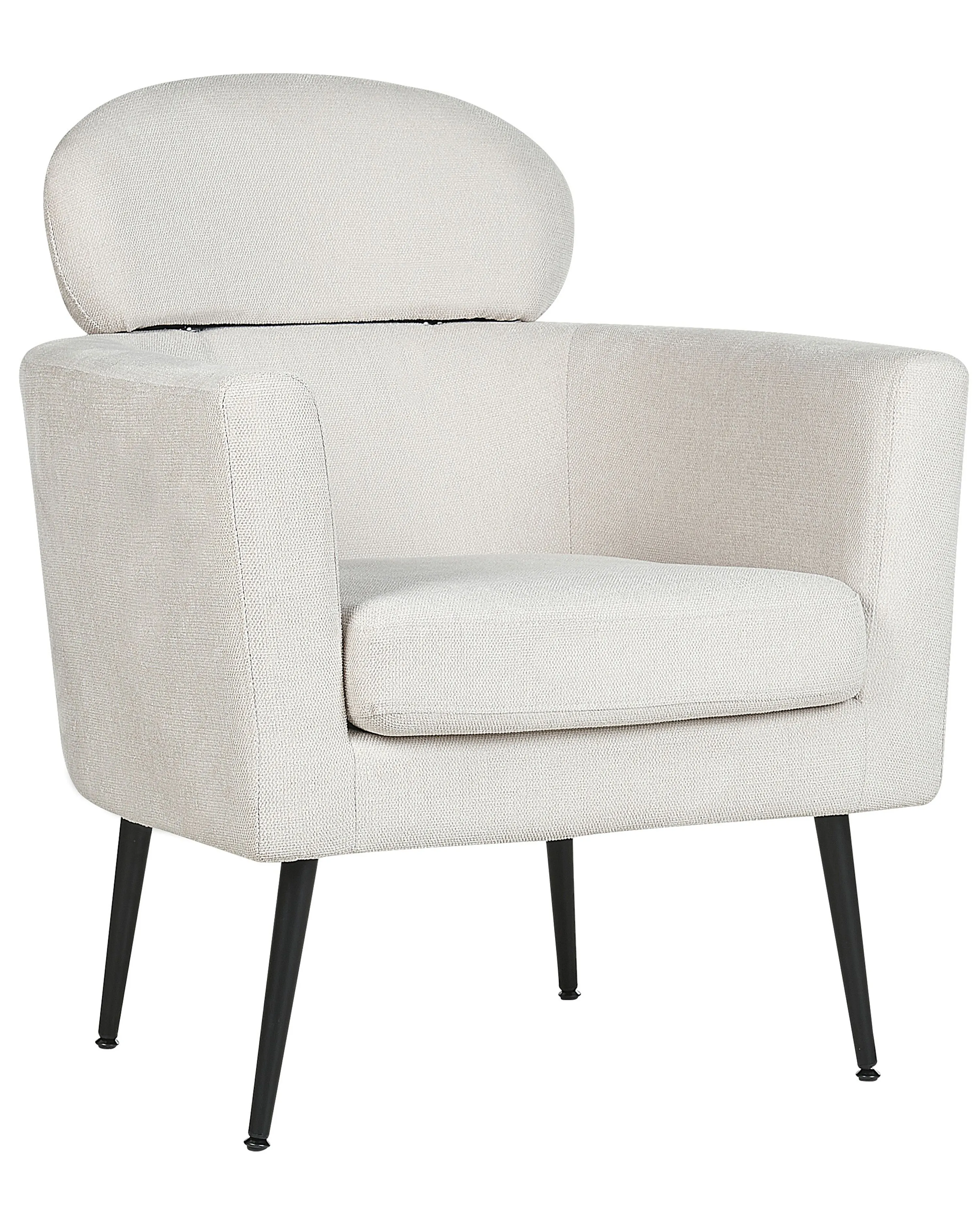 Fauteuil SOBY Stof Gebroken wit